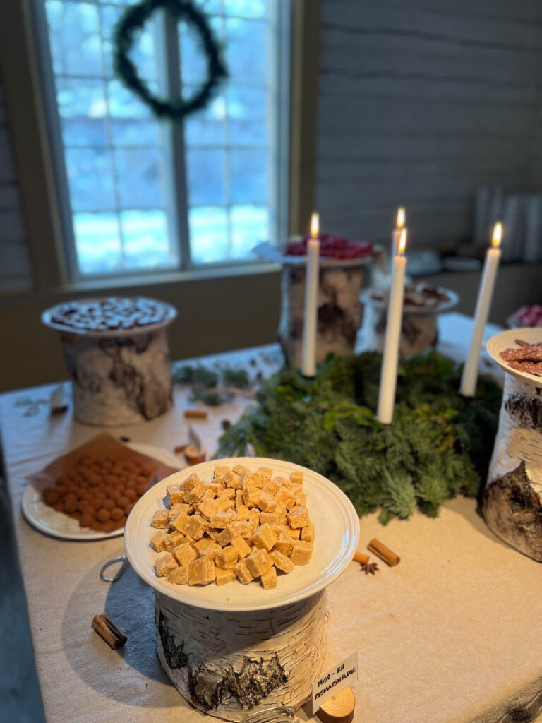 christmas candy served at gunnebo castle