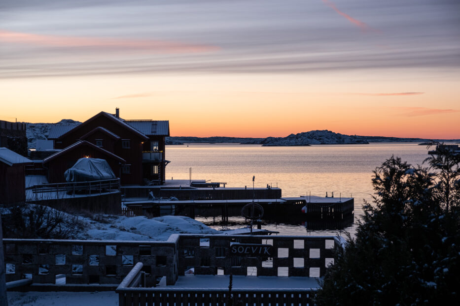 soloppgang over klädesholmen