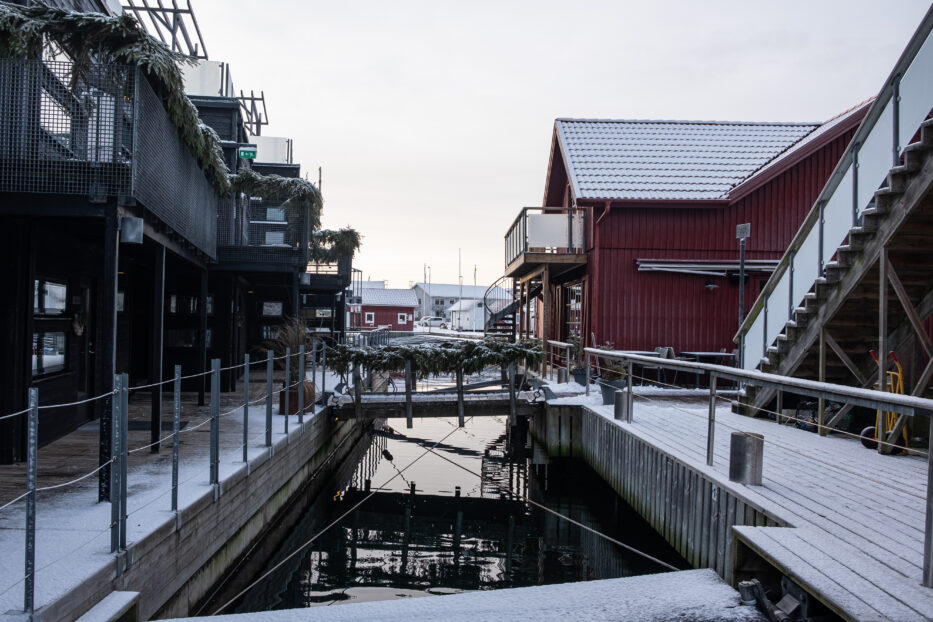 detaljbilde fra innsiden i gården på salt och sill